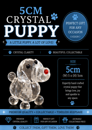 Crystal Dog 5cm