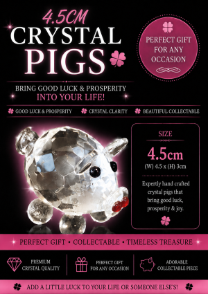 Crystal Lucky Pig 4.5cm