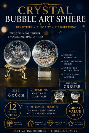Crystal Bubble Glass