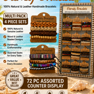 Leather Bracelet Multi Pack Display