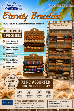 Leather Bracelet Multi Pack Display