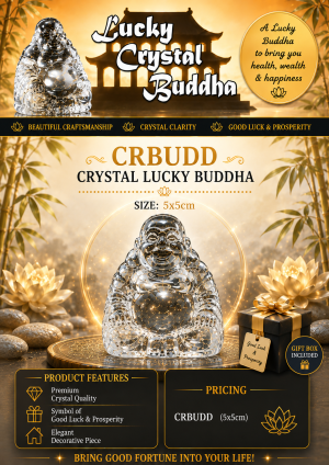 Crystal Lucky Buddha