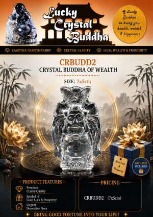Crystal Buddha of Wealth