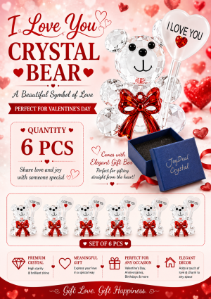 Crystal I Love You Bear