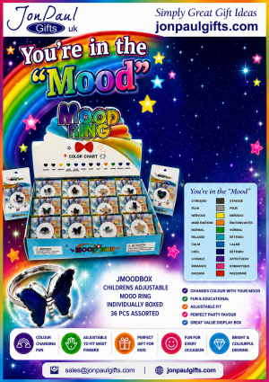 Childrens Adjustable Mood Boxed Ring