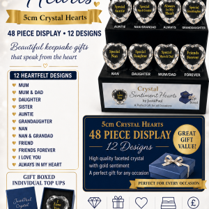 Crystal Sentiment Heart Display