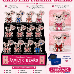 Crystal Family Bears Display