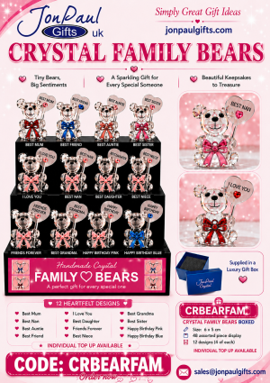 Crystal Family Bears Display
