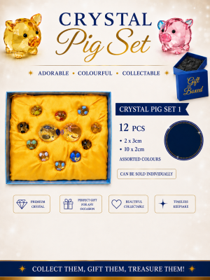 Crystal Pig Set