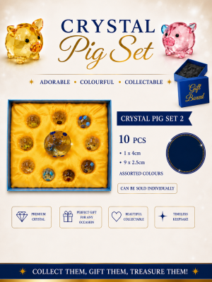 Crystal Pig Set