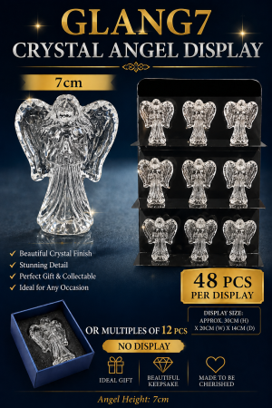 Crystal Guardian Angel Display