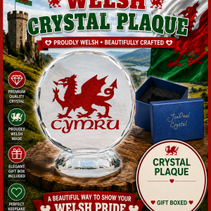 Cymru Crystal Plaque