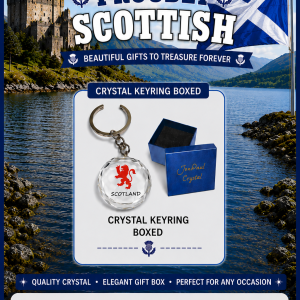 Scotland Red Lion Crystal Keyring