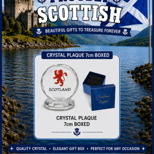 Scotland Red Lion Crystal Plaque