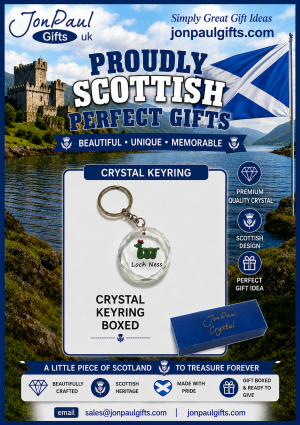 Loch Ness Crystal Keyring