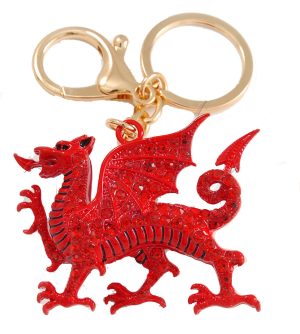 Crystal Dragon Keyring/Bag Charm