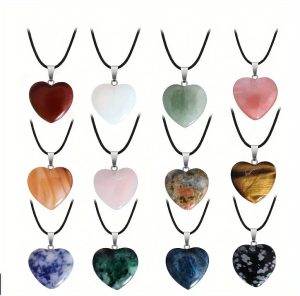 Gemstone Heart Pendant