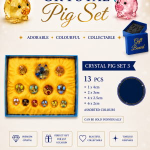 Crystal Pig Set