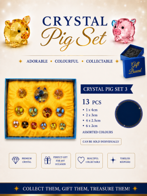 Crystal Pig Set