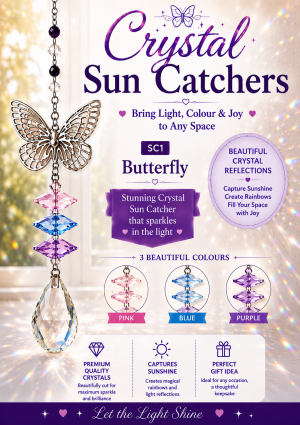 Crystal Butterfly Suncatcher