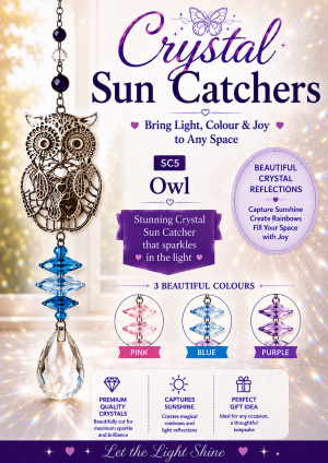 Crystal Owl Suncatcher