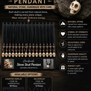 Stone Skull Pendant Top Up