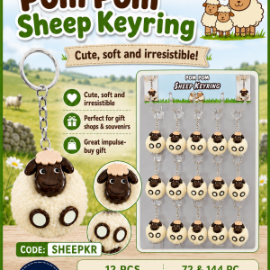 Pom Pom Sheep Keyrings Top up