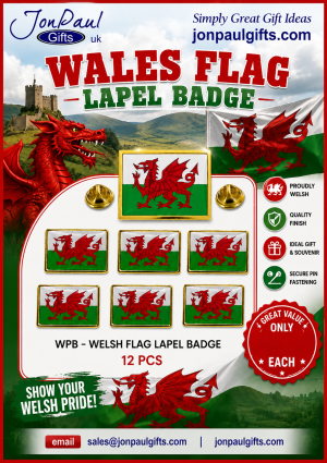 Wales Flag Lapel Badge