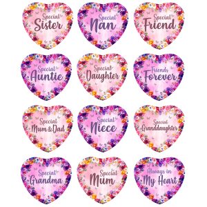 Sentiment Glass Magnets 7cm with Display