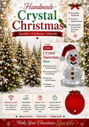 Crystal Christmas Snowman