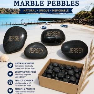 JERSEY Engraved Souvenir Pebble