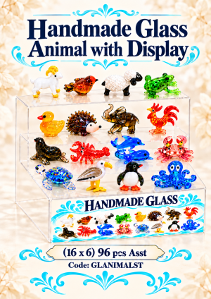 Handmade Glass Animal Display