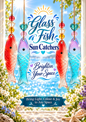 Glass Fish Suncatcher